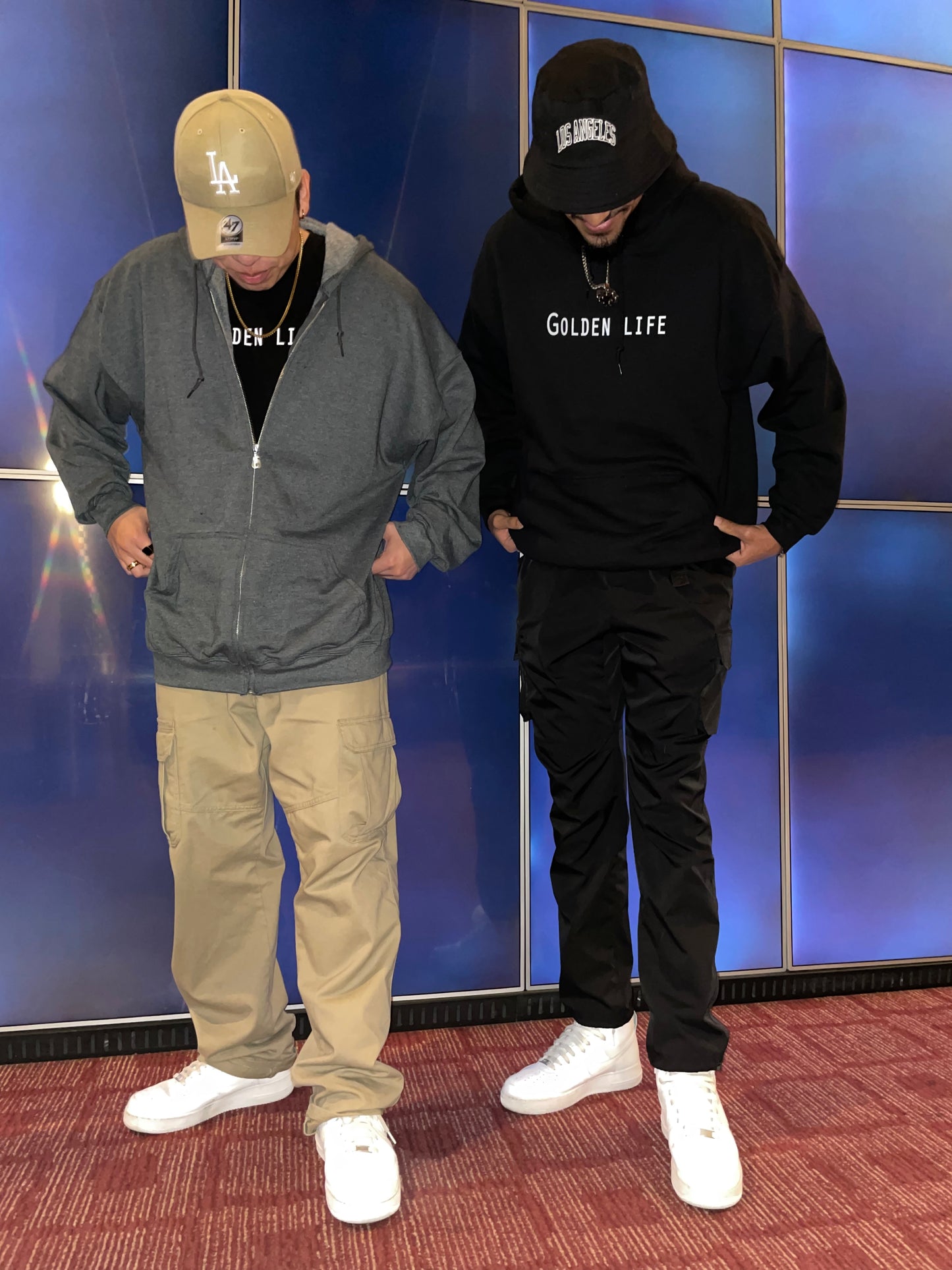Golden Life hoodie (dark grey)